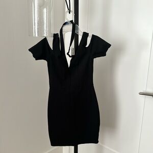 Little Black V-Cut Dress